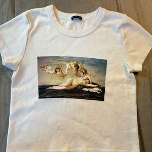 BRANDY MELVILLE ANGEL BABY TEE